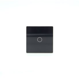 Z-Switch 1-es (1G) kis üveg kapcsoló panel Fekete