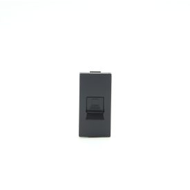   Z-Switch RJ45 CAT5e Internet aljzat (1/2es alkatrész) Fekete