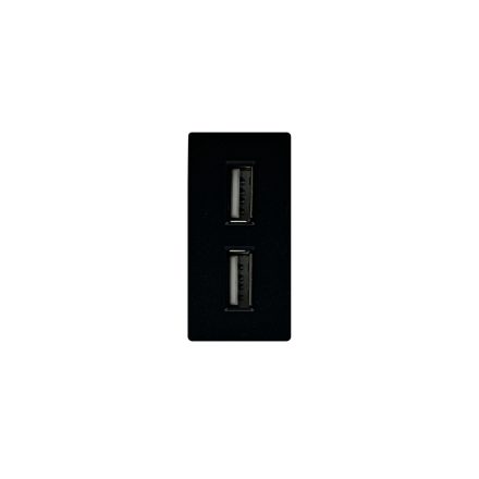 Z-Switch USB aljzat 1A (1/2es alkatrész) 230V Fekete