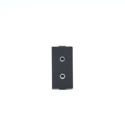 Z-Switch 2xJack aljzat (3,5) (1/2-es alkatrész) Fekete