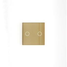 Z-Switch 2-es (2G) kis üveg kapcsoló panel Arany