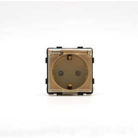 Z-Switch Dugalj 230V csapfedeles IP44 (2P+F) Arany
