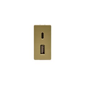 Z-Switch USB aljzat A+C (1 modulos) 230V Arany