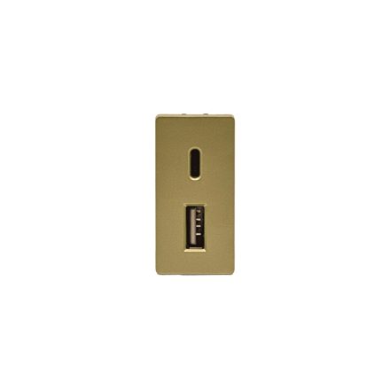 Z-Switch USB aljzat A+C (1 modulos) 230V Arany