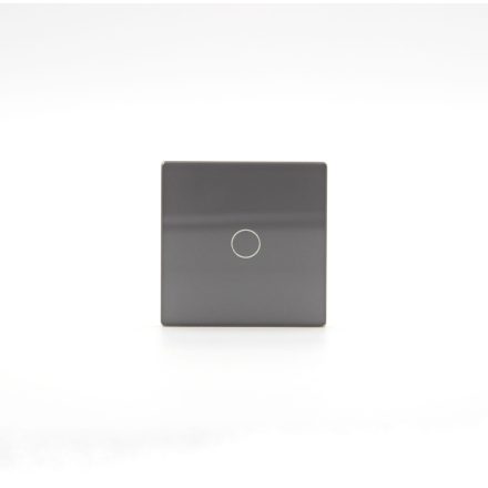 Z-Switch 1-es (1G) kis üveg kapcsoló panel Szürke