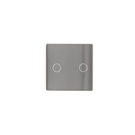 Z-Switch 2-es (2G) kis üveg kapcsoló panel Szürke