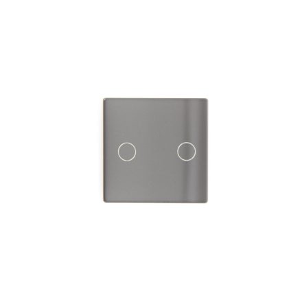 Z-Switch 2-es (2G) kis üveg kapcsoló panel Szürke