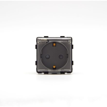 Z-Switch Dugalj 230V csapfedeles IP44 (2P+F) Szürke