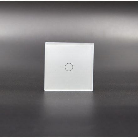 Z-Switch 1-es (1G) kis üveg kapcsoló panel Fehér