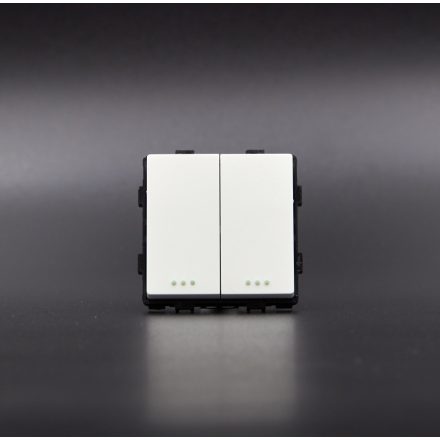 Z-Switch 106+6-os dupla váltó/alternatív (2G-2W) billenőkapcsoló Fehér