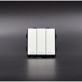   Z-Switch 3x106-os váltó/alternatív kapcsoló (3G2W) billenőkapcsoló Fehér